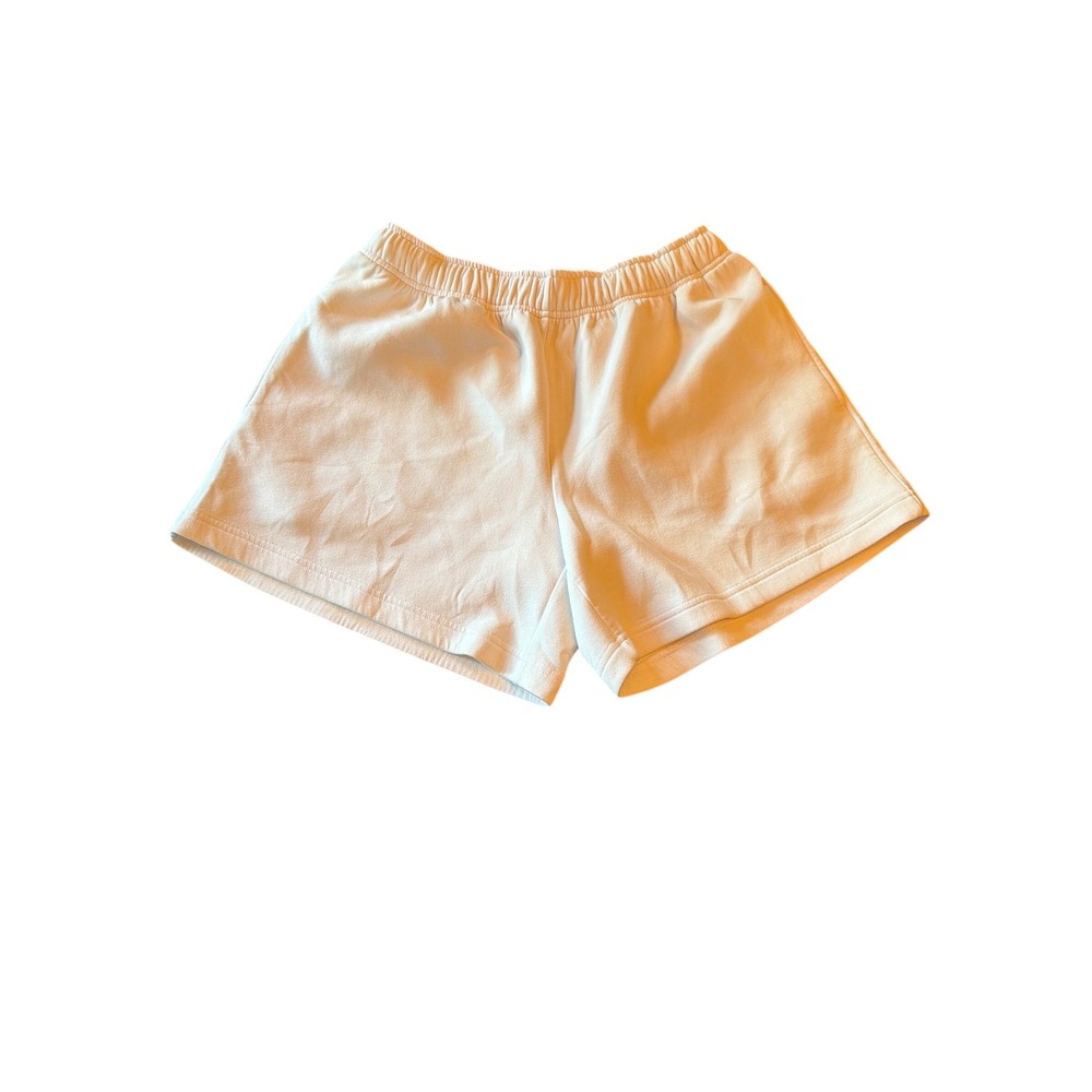 Aritzia The Group by Babaton Sweat Shorts White Relaxed Elastic Waist Small